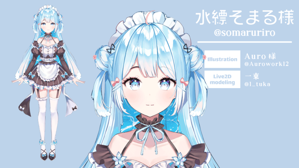 水縹そまる様Live2Dモデル制作