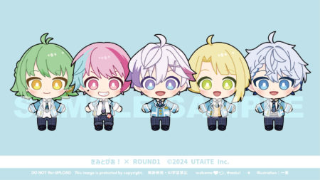 「きみとぴあ!×ROUND1」プライズぬいぐるみ原型イラスト